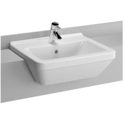 Vitra S50 1 Taphole 55cm Basin Semi Recessed